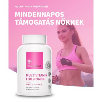   USA Medical MULTIVITAMIN FOR WOMEN kapszula 60 db - multivitamin nőknek